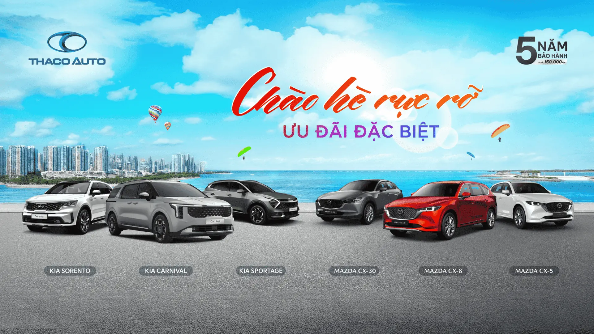 Hè rực rỡ cùng THACO AUTO Long An với ưu đãi đặc biệt