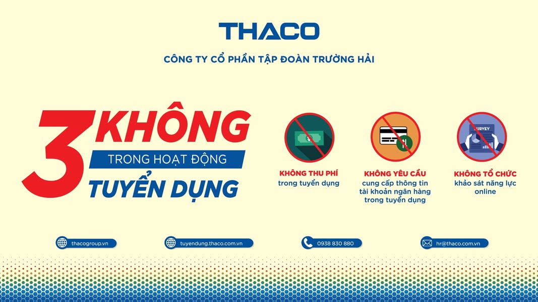 CẢNH BÁO MẠO DANH THACO VÀ CÁC TẬP ĐOÀN THÀNH VIÊN LỪA ĐẢO TUYỂN DỤNG