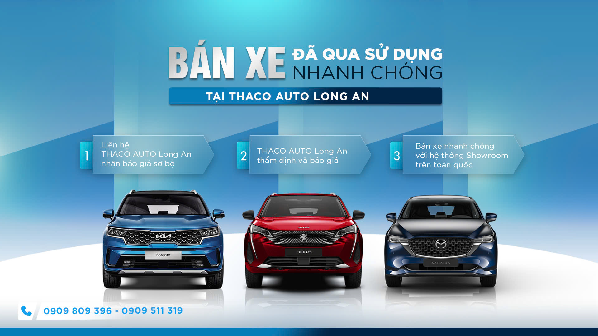 Bán xe đã qua sử dụng nhanh chóng tại THACO AUTO Long An